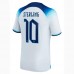 England Raheem Sterling 10 2023/2024 Hemma Fotbollströjor Kortärmad